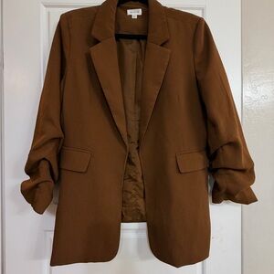 Elegant Brown Women's Blazer